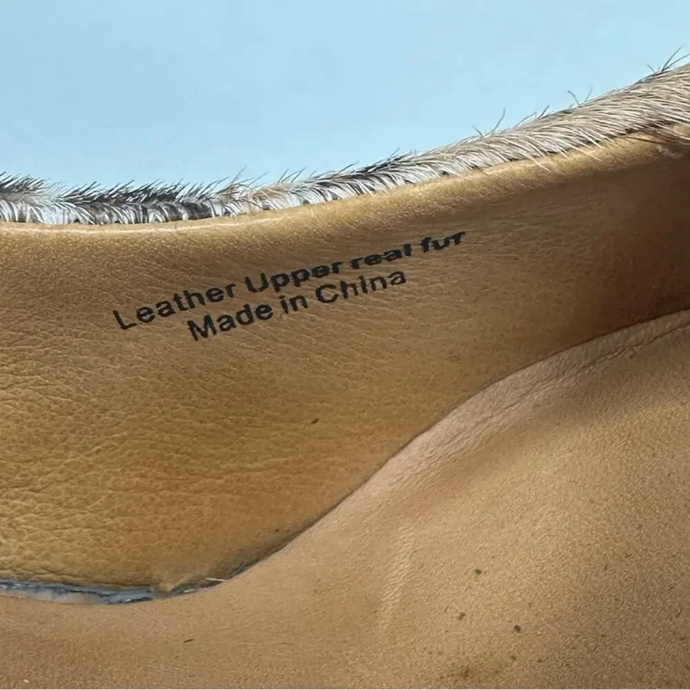 L.A.M.B. Women's Size 7 M Leopard Print Calf Hair Leather 'Dorothee' Wedge - Picture 4 of 13